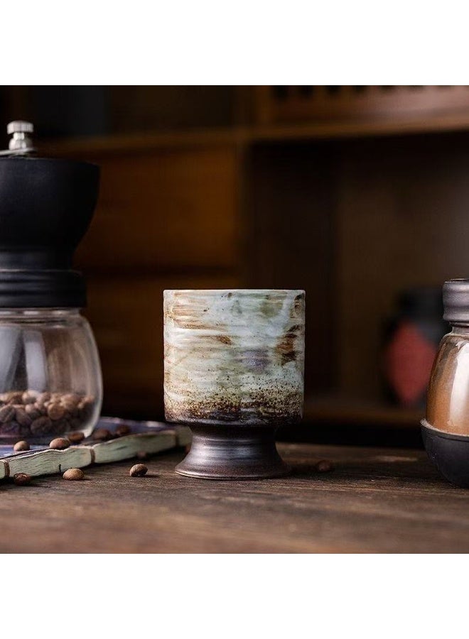 Clink Vintage Style Coffee Cup Creative Japanese Style High-foot Tea Cup Office Home Mug - Image 4